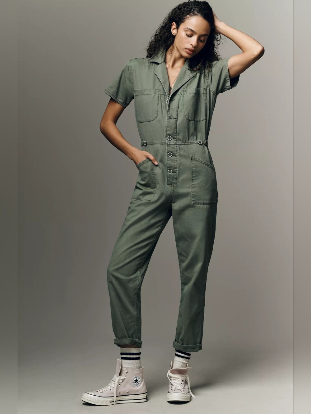 Pistola Grover Short Sleeve Field Jumpsuit Size XXS for Anthropologie